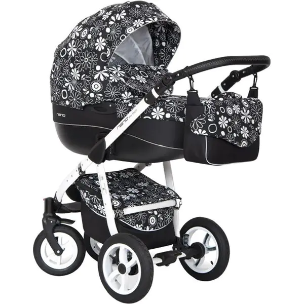 Детская коляска Riko Nano Flower Collection 3 в 1 фото 1