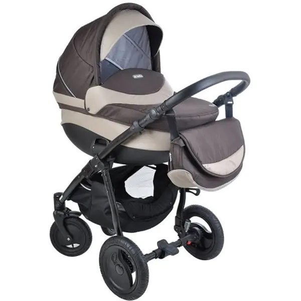 Детская коляска Tutis Galant 3 в 1, ткань+эко-кожа фото 8