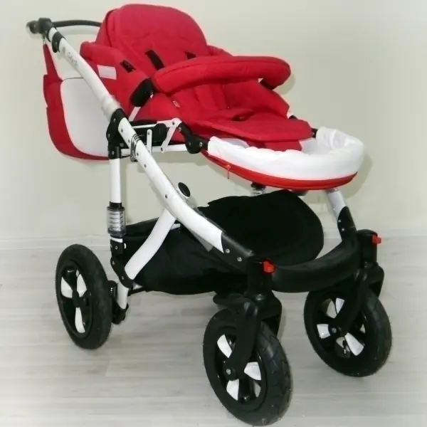 Детская коляска Adamex Galactic Eco 2 в 1, 50% эко-кожа фото 5