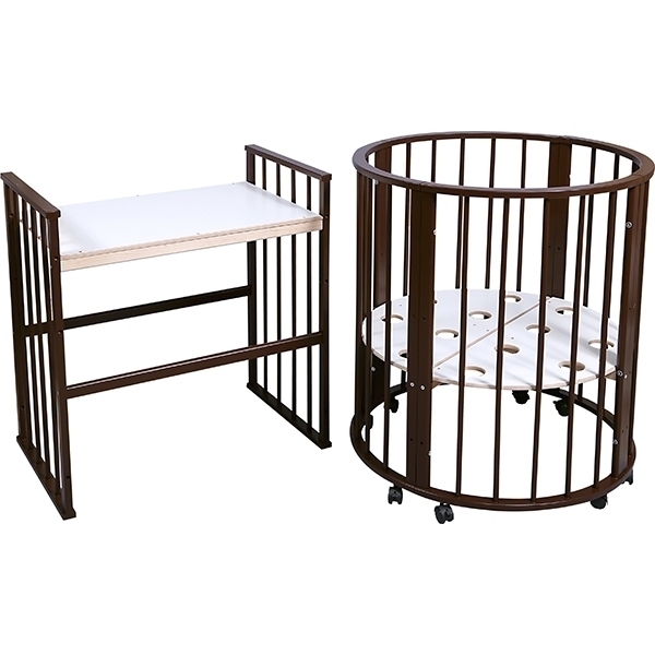 Овальная детская кроватка Nastella Baby Molly 7 в 1 без маятника фото 9