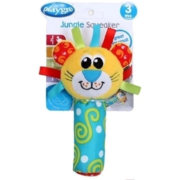 Погремушка Playgro Лев-пищалка 0183442 — как выглядит в жизни