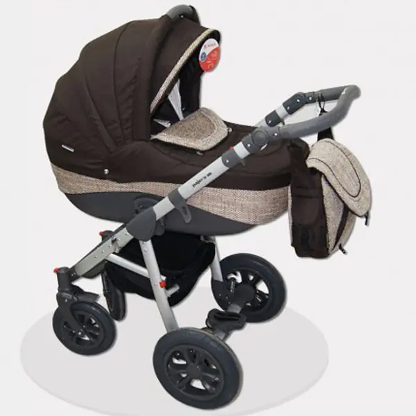 Детская коляска Adamex Pajero Alu Len Eco 2 в 1 фото 8