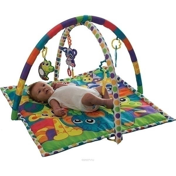 Развивающий коврик Playgro активный центр В Мире Животных 0185477 — как выглядит в жизни