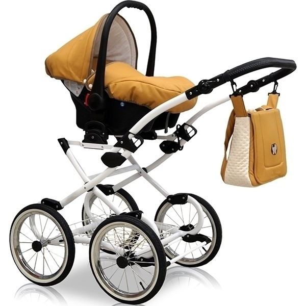 Детская коляска Nastella Luxe Prestige Eco 3 в 1, эко-кожа фото 8