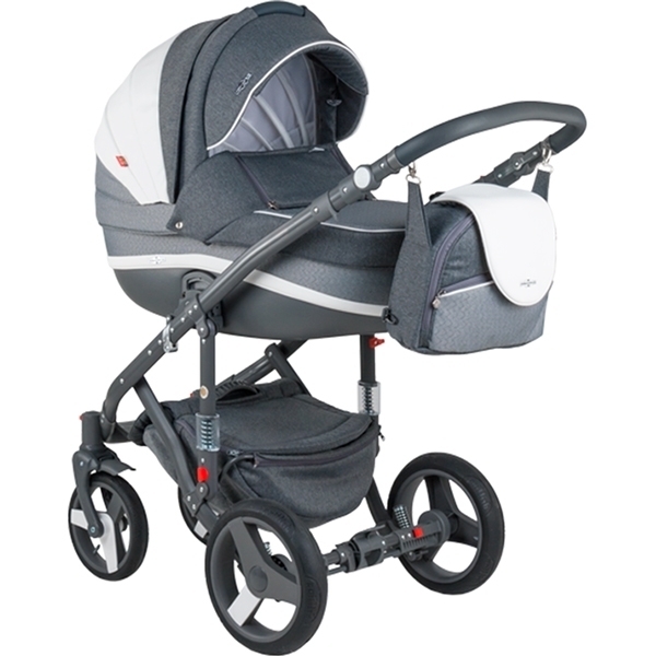 Детская коляска BeBe-Mobile Movo A 2 в 1, ткань+эко-кожа - Фото