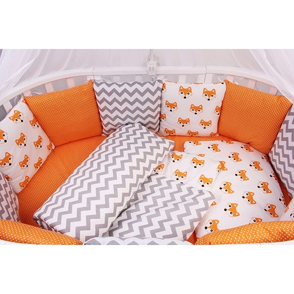 Бортик в кроватку AmaroBaby Lucky, 12 подушек, поплин/бязь фото 1