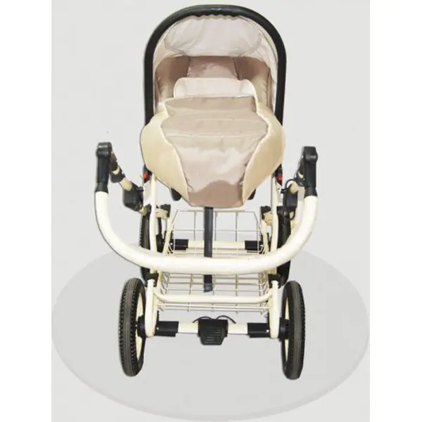 Детская коляска Esperanza Classic Leatherette 3 в 1 кожа Цвет рамы - Хром Большие колеса фото 10