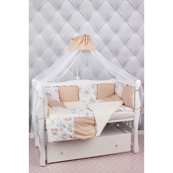 Универсальный комплект постели в кроватку AmaroBaby Триумф, 19 предметов фото 3