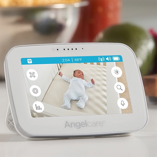 Видеоняня с сенсорным LCD дисплеем и беспроводным монитором дыхания AngelCare AC417 фото 4