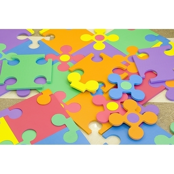 Игровой коврик-пазл Funkids 12" Цветы-12 KB-049-30FL-NT, 30 квадратов + коннекторы фото 3