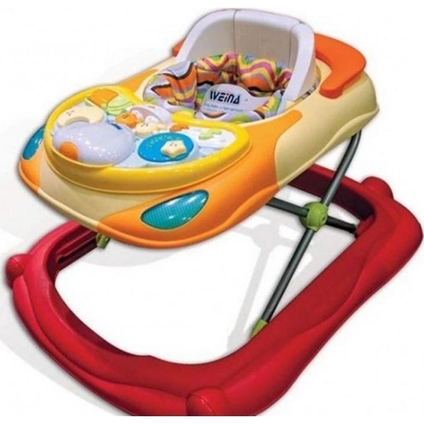 Ходунки со съемной игровой панелью / светильник Weina Мишки на Воздушном Шаре 2 в 1, 4006.102.29 фото 2