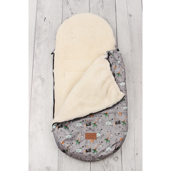 Универсальный меховой конверт AmaroBaby Little Traveller Рыцарь 145х45 см фото 1