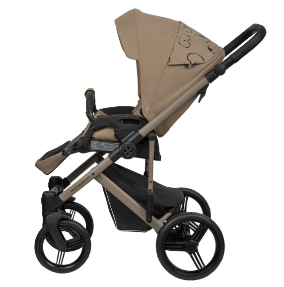 Детская коляска Bebetto Magnum Light Se 2 в 1 на бежевой раме фото 5