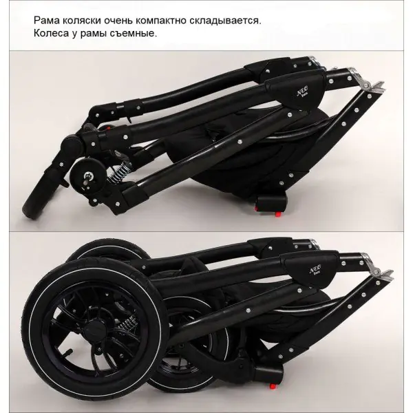 Детская коляска Zippy Baby-Merc Neo Lux 3 в 1 Цвет рамы Чёрный фото 19