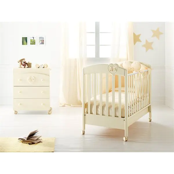 Детская кроватка Baby Expert Lui&Lei цвет крем-золото фото 1