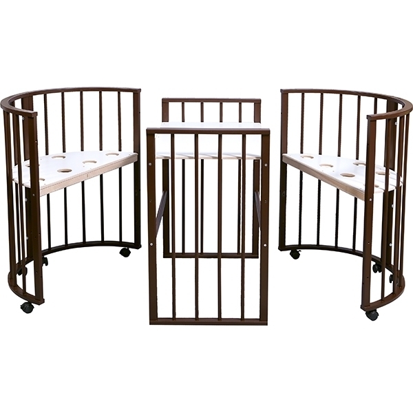 Овальная детская кроватка Nastella Baby Molly 7 в 1 без маятника фото 27