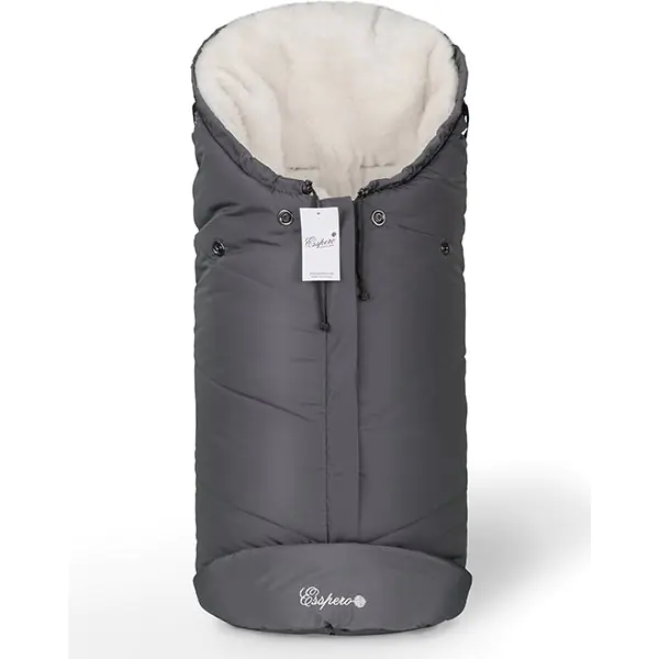 Конверт в детскую коляску Esspero Sleeping Bag White 100% шерсть фото 7