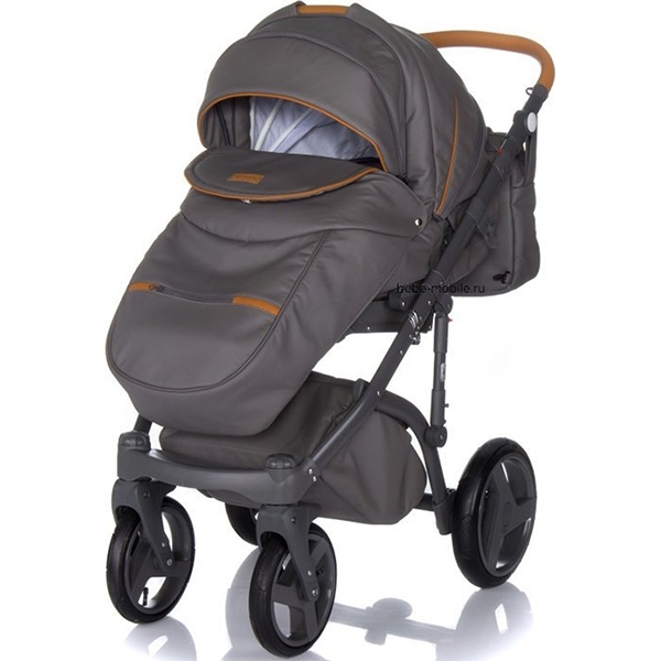 Детская коляска BeBe-Mobile Ravenna Deluxe 3 в 1, эко-кожа фото 1