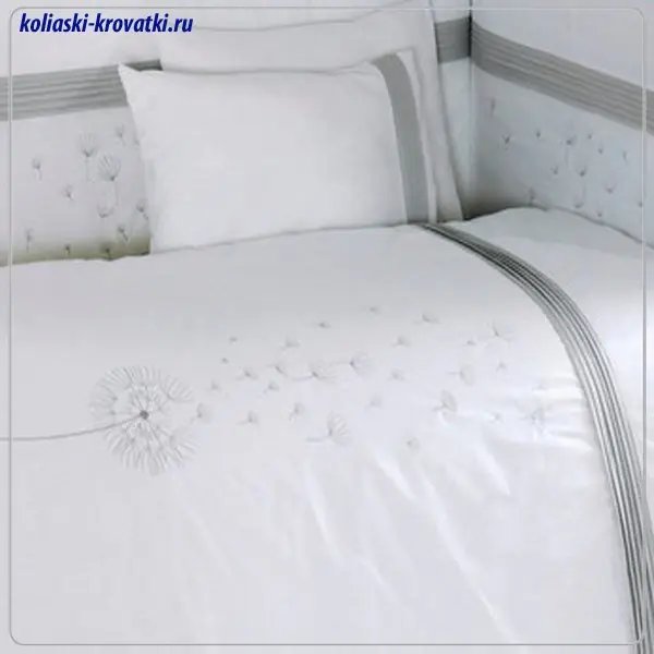 Комплект постельного белья Kidboo Blossom Linen White 3 предмета фото 1