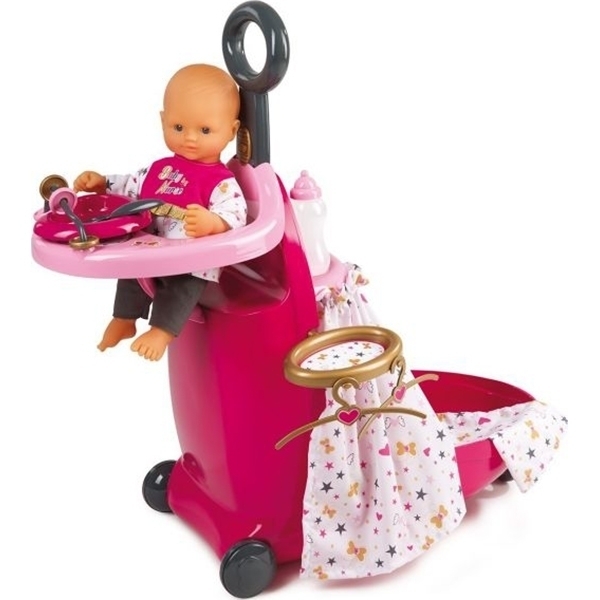 Набор для кормления и купания пупса в чемодане Smoby Baby Nurse 220316 Набор для кормления и купания пупса в чемодане Smoby Baby Nurse 220316 - Фото