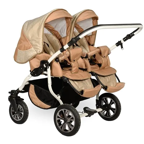 Детская коляска для двойни Indigo Charlotte Duo 2 в 1 фото 3