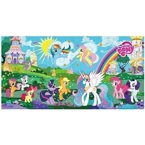 Коврик-пазл Играем Вместе Дисней My Little Pony, 8 сегментов, 31,5 х 31,5 см, арт. 183066/FS-MLP — как выглядит в жизни