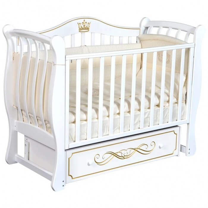 Детская кроватка Кедр Bella 2, универсальный маятник - Фото