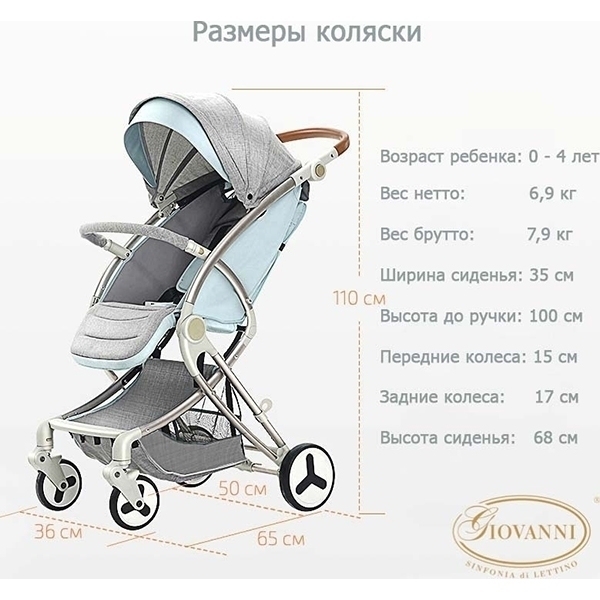 Детская прогулочная коляска Giovanni Modo фото 11