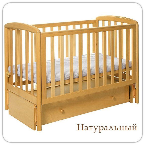 Детская кроватка Кубаньлесстрой Незабудка АБ 18.3 — как выглядит в жизни