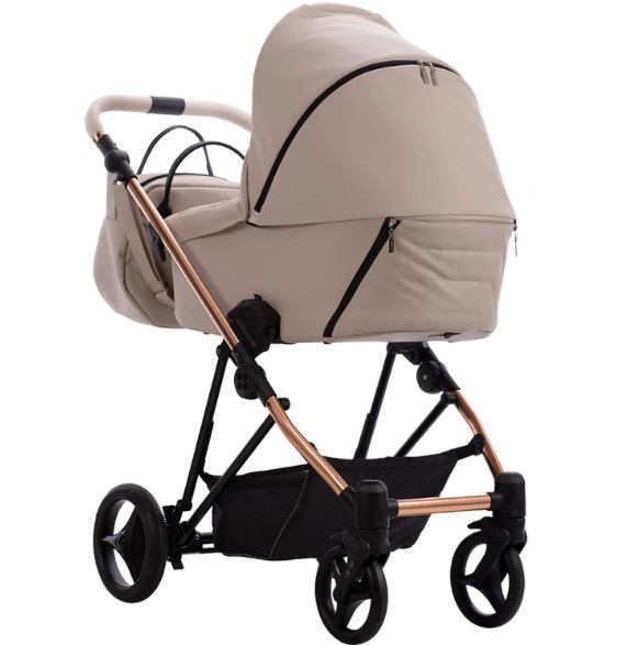 Детская коляска Bebetto Yoddi Premium Class PC 2 в 1 на бронзовой раме фото 1