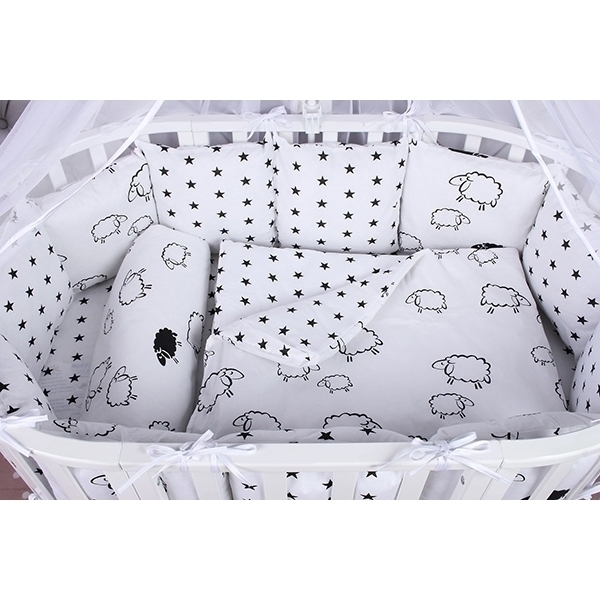 Универсальный комплект постели в кроватку AmaroBaby Home Elite, 19 предметов фото 4