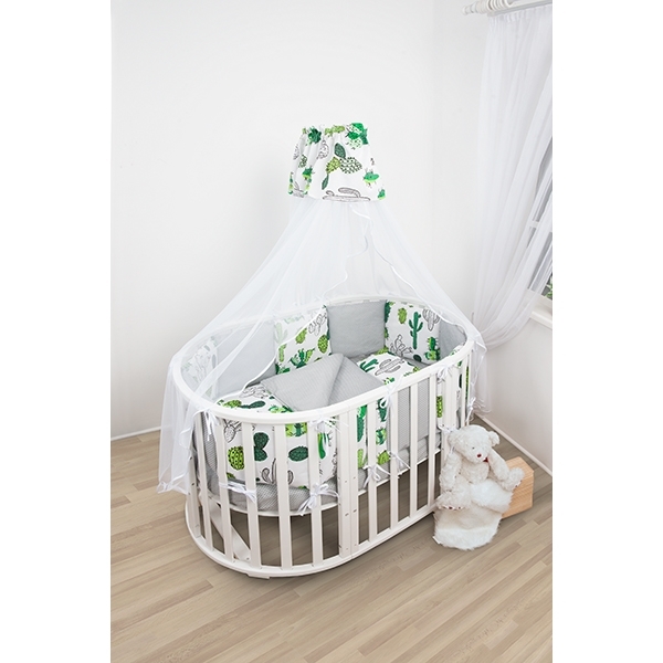 Комплект постели WB Premium в кроватку AmaroBaby Кактусы, 19 предметов фото 2