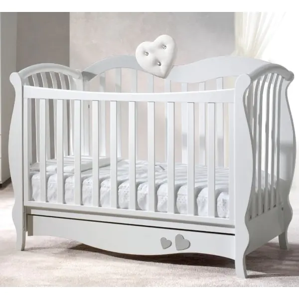 Детская кроватка-качалка  Baby Italia Grace (с эко-кожей) фото 3