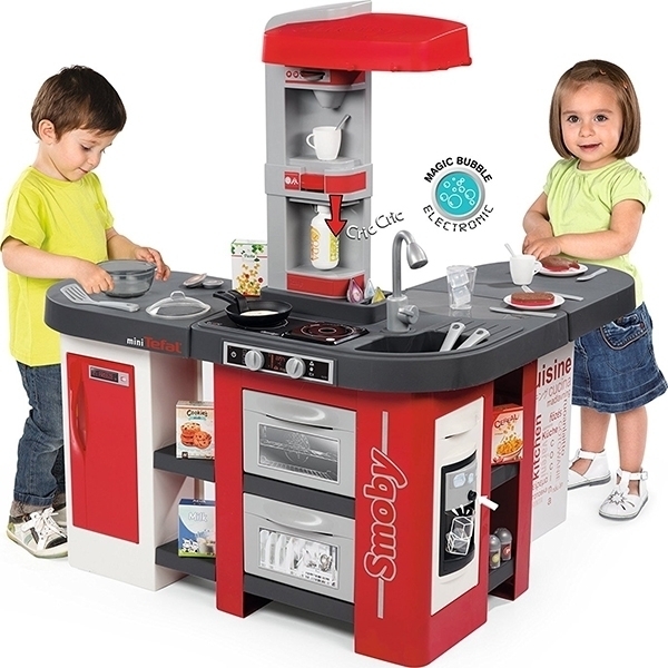 Электронная кухня Smoby Tefal Studio XXL 311025 с пузырьками, 38 аксессуаров фото 1
