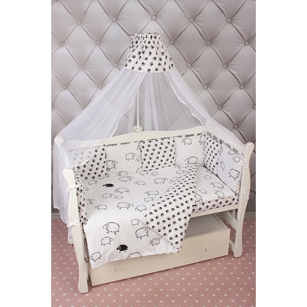 Комплект Premium в кроватку AmaroBaby Home Elite, 19 предметов (7+12 бортиков), поплин/бязь фото 1