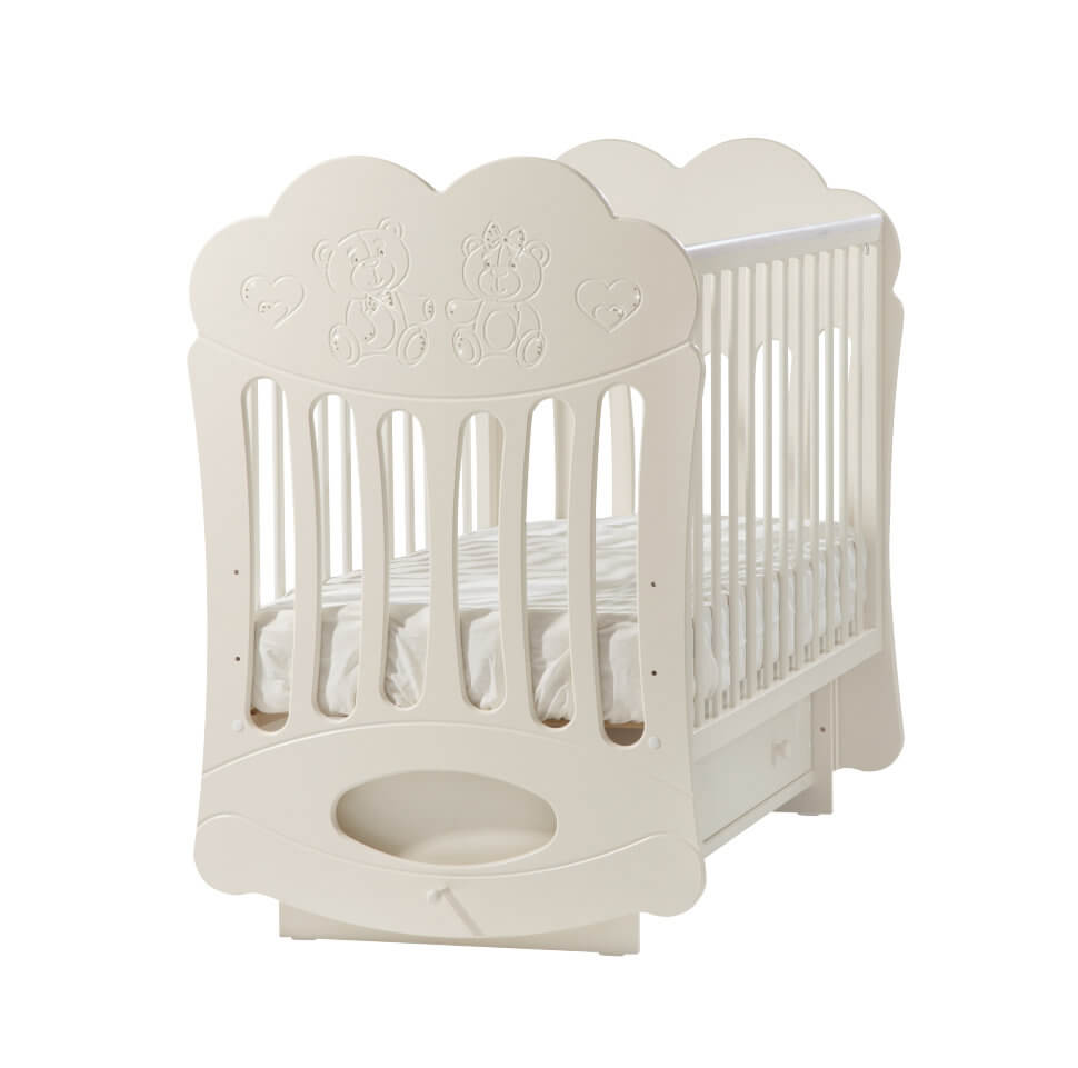 Детская кроватка Кубаньлесстрой Baby Sleep БИ 43.2 поперечный маятник - Фото