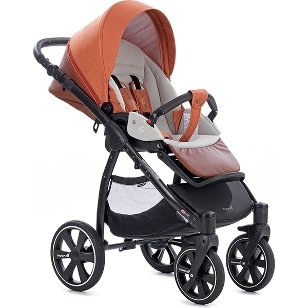 Детская коляска Noordi Fjordi Sport Leather Melange 2 в 1, ткань+эко-кожа фото 16