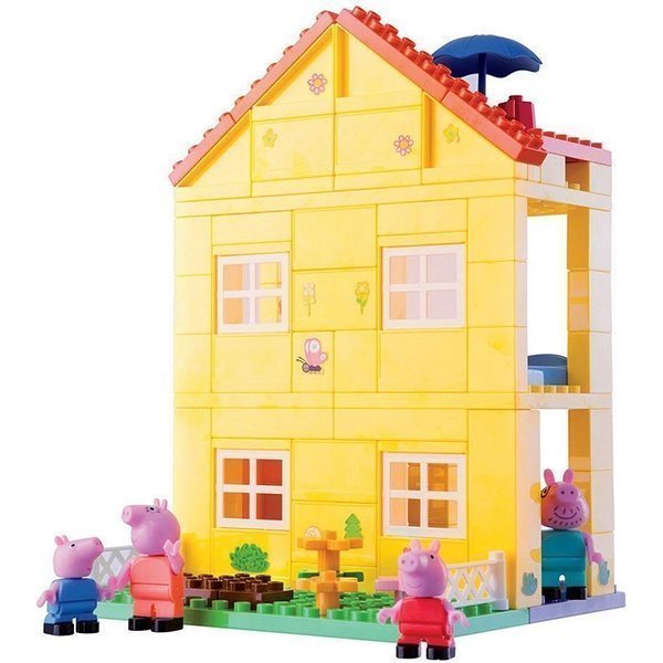 Конструктор Smoby Любимый Дом Peppa Pig, 107 деталей, 1/4 арт. 57078 — как выглядит в жизни