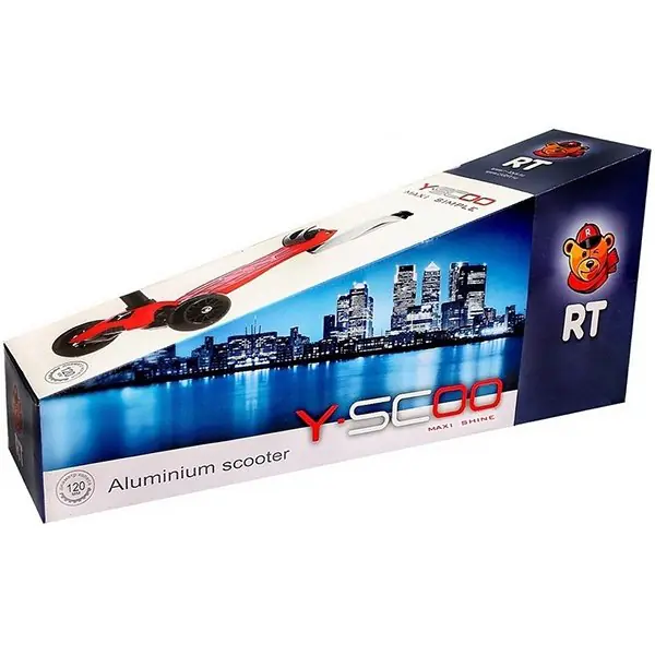 Самокат Y-Scoo Maxi A-20 Shine со светящими колесами фото 5