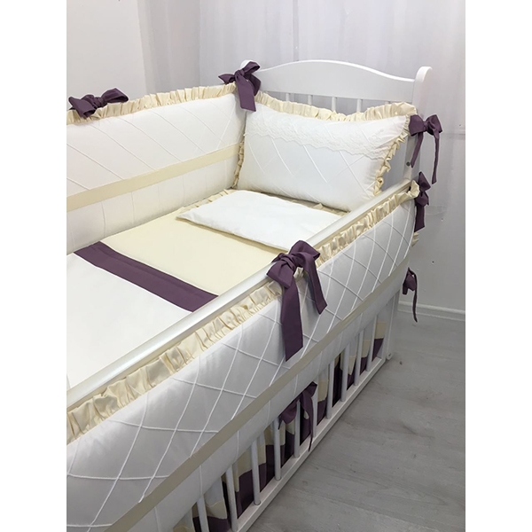 Комплект постели в кроватку Marele Мальта 460215, 11 предметов фото 7