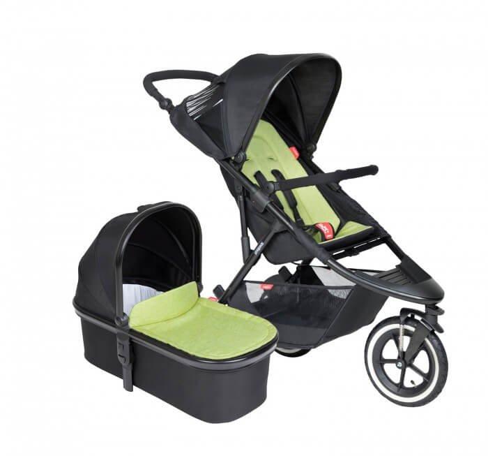 Детская коляска Phil and Teds Sport, прогулка+блок для новорожденных, 2 в 1