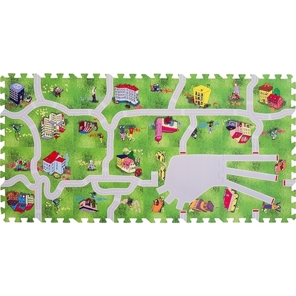 Игровой коврик-пазл с дорогами Funkids 12" Город-1 KB-H61-NT, 8 плит фото 2