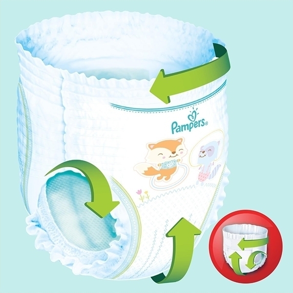 Подгузники-трусики для мальчиков и девочек Pampers Pants 5 Junior, 12-18 кг, 48 штук фото 6