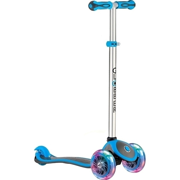 Трехколесный самокат-беговел Globber Evo 4 в 1 Plus 454 с подножками и 3 светящимися колесами фото 8