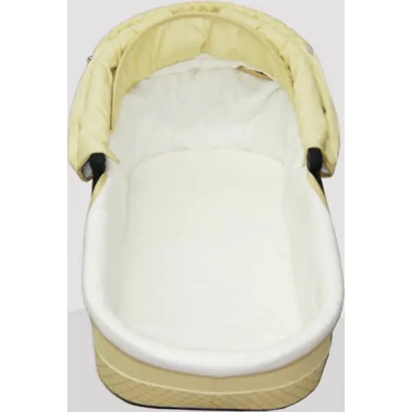 Детская коляска Esperanza Classic Leatherette 2 в 1 кожа Цвет рамы - Бежевый Маленькие колеса фото 5
