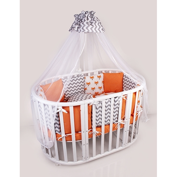 Бортик в кроватку AmaroBaby Lucky, 12 подушек, поплин/бязь фото 4