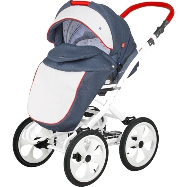 Детская коляска BeBe-Mobile Ines R 2 в 1, ткань+эко-кожа фото 1