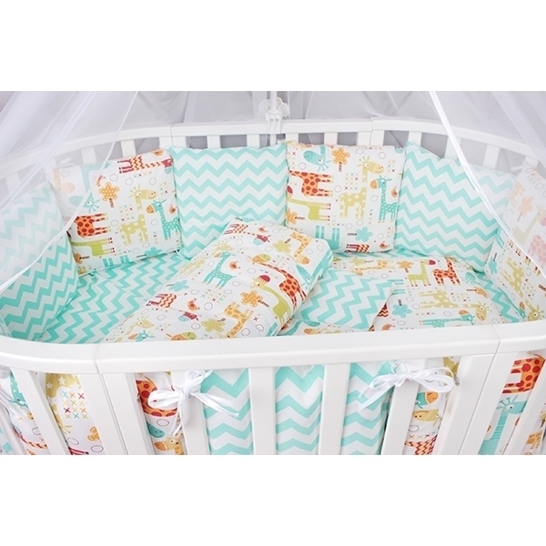 Универсальный комплект постели в кроватку AmaroBaby Фаворит, 19 предметов фото 4