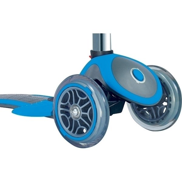 Трехколесный самокат-беговел Globber Evo 4 в 1 Plus 454 с подножками и 3 светящимися колесами фото 12