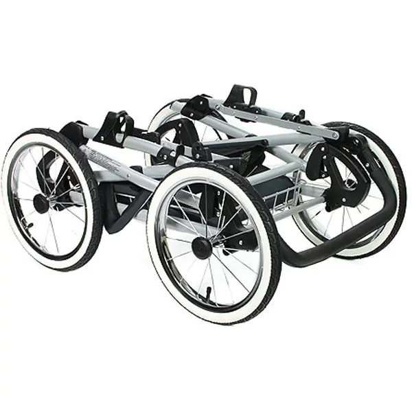 Детская коляска Jedo Memo Bartatina Elegance Alu Plus 2 в 1, ткань, амортизация на ремнях, белое шасси фото 1